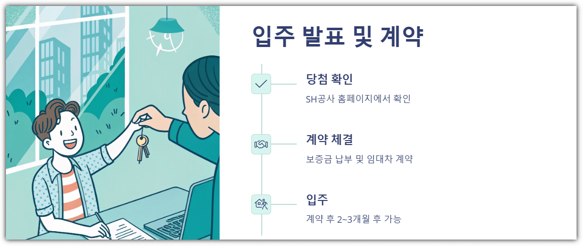 SH청년매입임대주택 입주 발표 및 계약