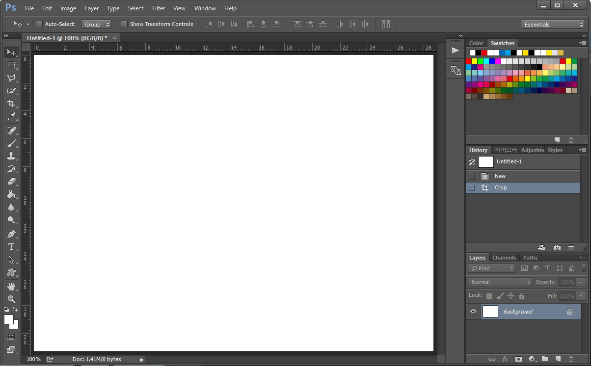 포토샵 새 창 만들기