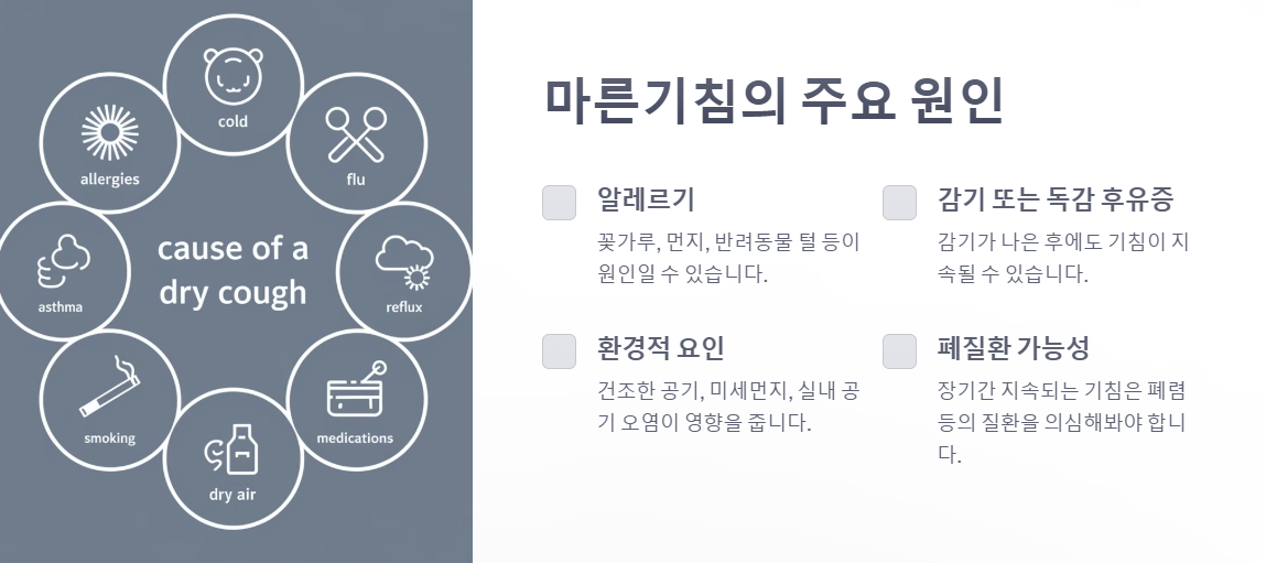 마른기침 주요원인