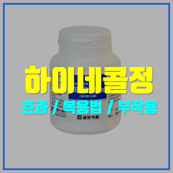  하이네콜정 25mg 어떤 약인가요?