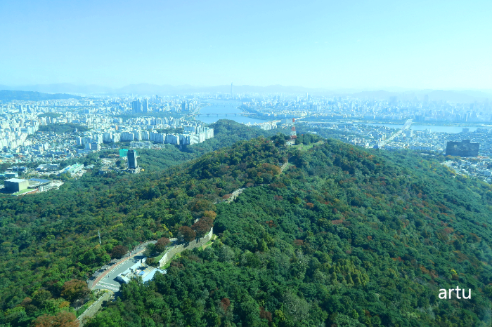 서울타워 전망대 남산 뷰