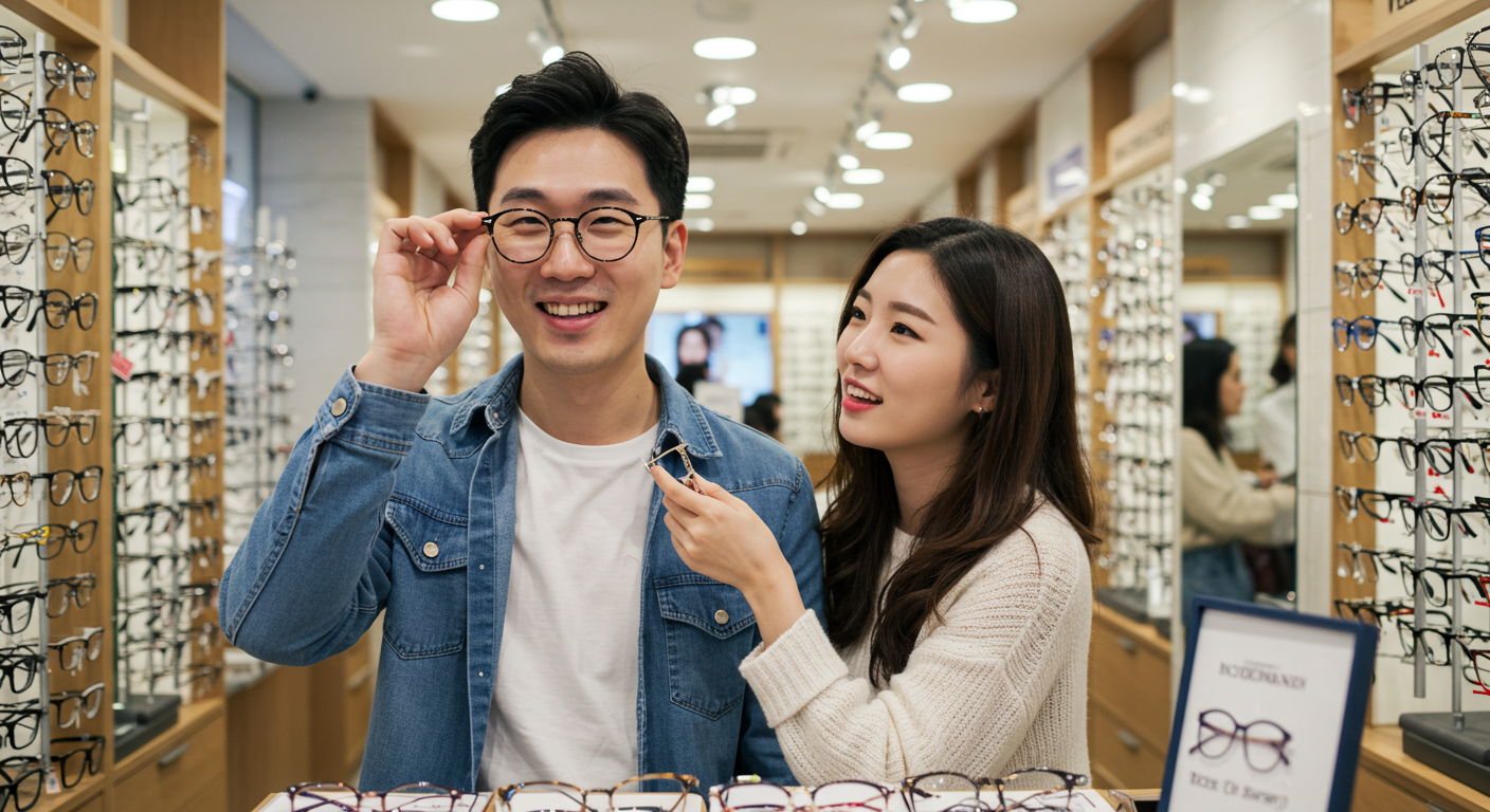 다초점 렌즈 안경테