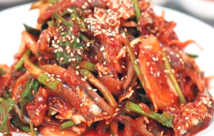 멸치회무침