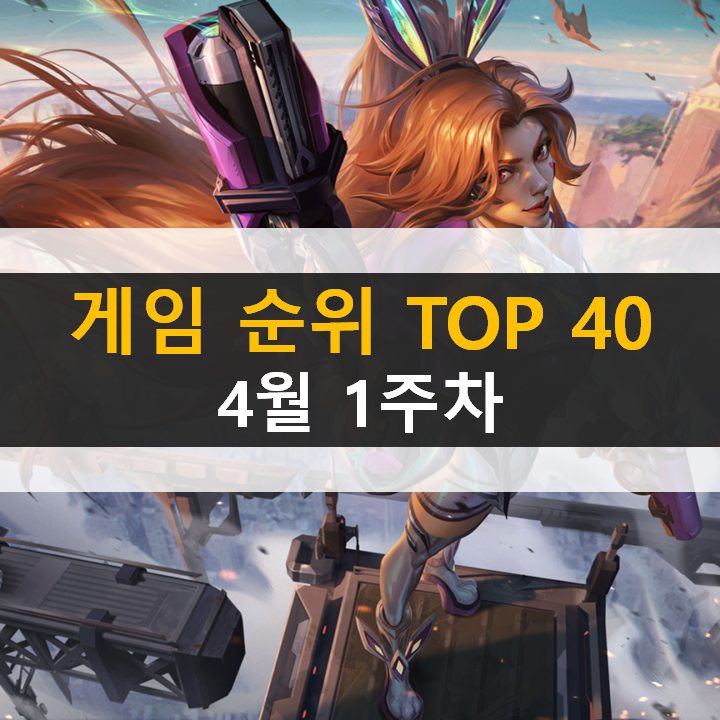 모바일, PC 온라인, 스팀 게임 순위 (2022년 4월 1주 차)