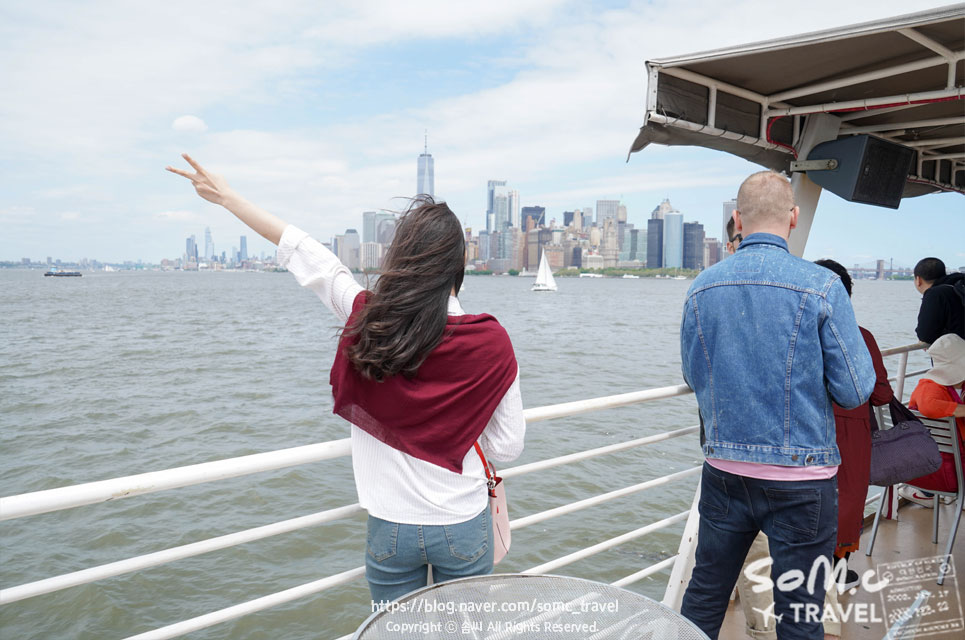크루즈 종류 할인 이용 팁! 여성 혼자 뉴욕 여행, 자유의 여신상 7
