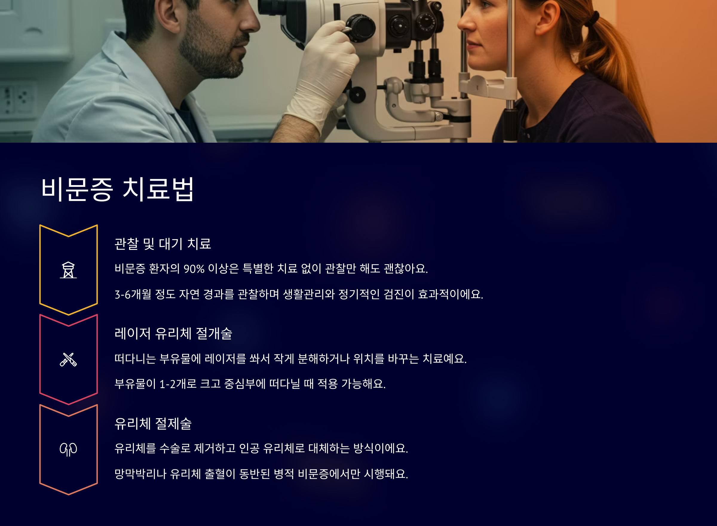 비문증 치료법
