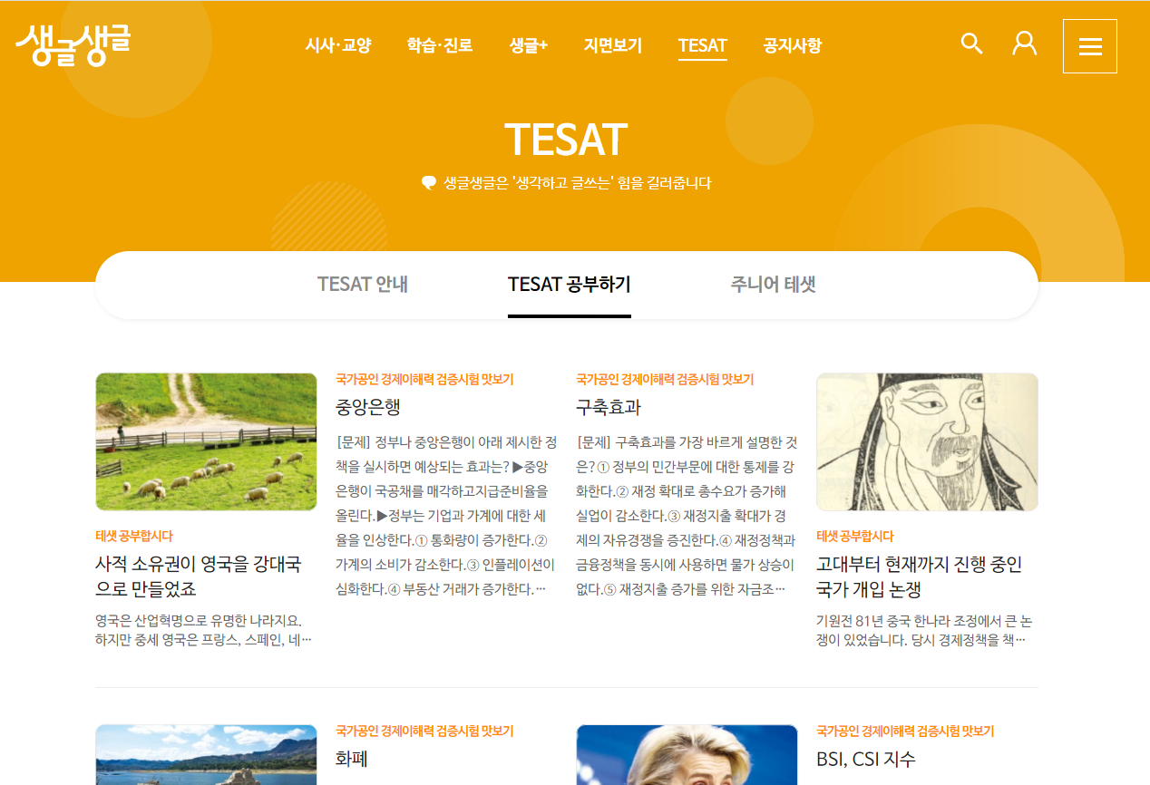  국가공인 한경 TESAT 급수 소개, 1급 받는 꿀팁 공부법 소개