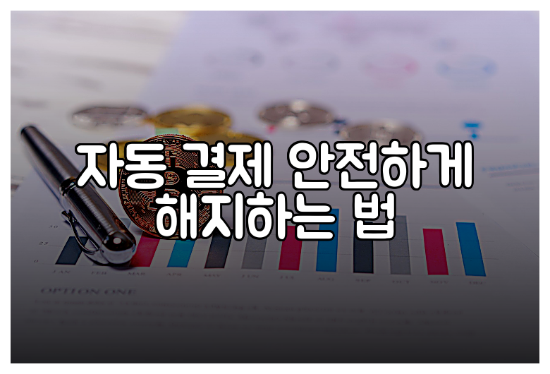 자동 결제 안전하게 해지하는 법