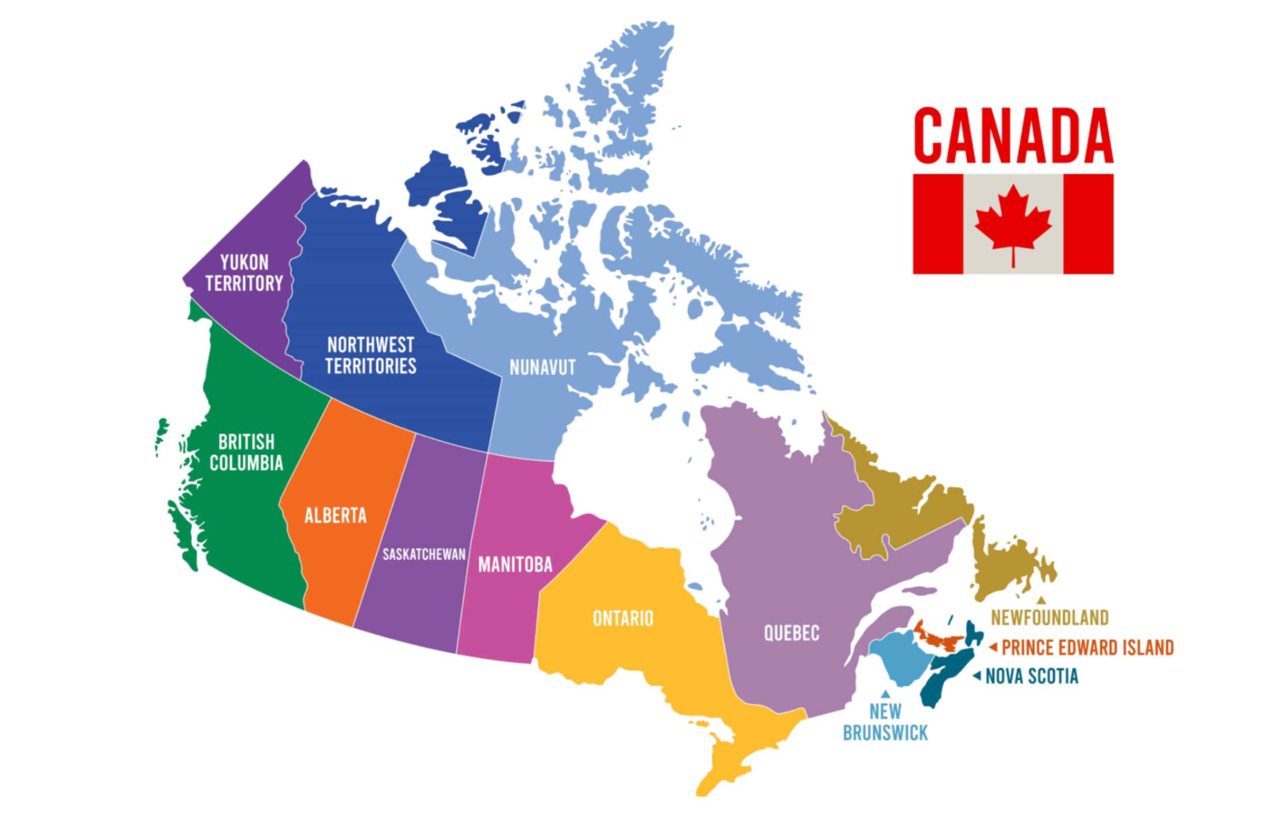 캐나다 지도