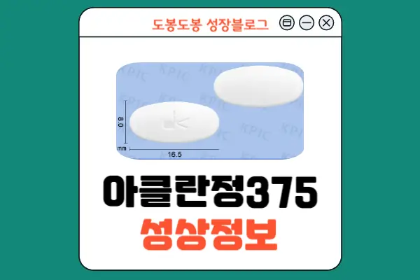 아클란정 375 성상 정보 이미지