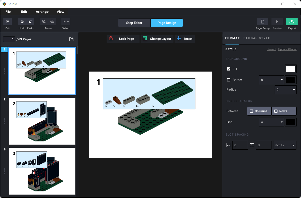 9747 타워 탈출 조립설명서 - Page Design 모드