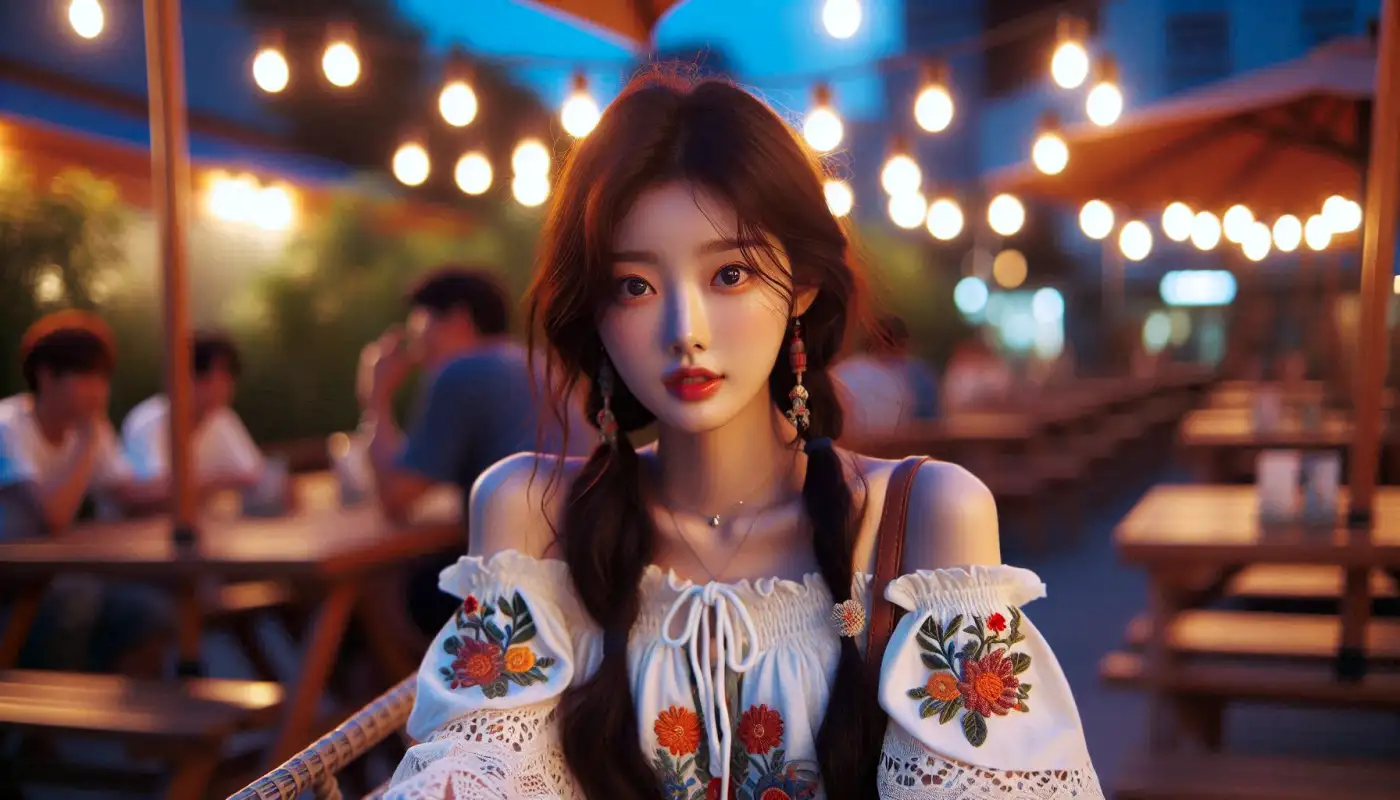 여름-해외여행-날씨를-알아보고-관광하는-여성의-모습