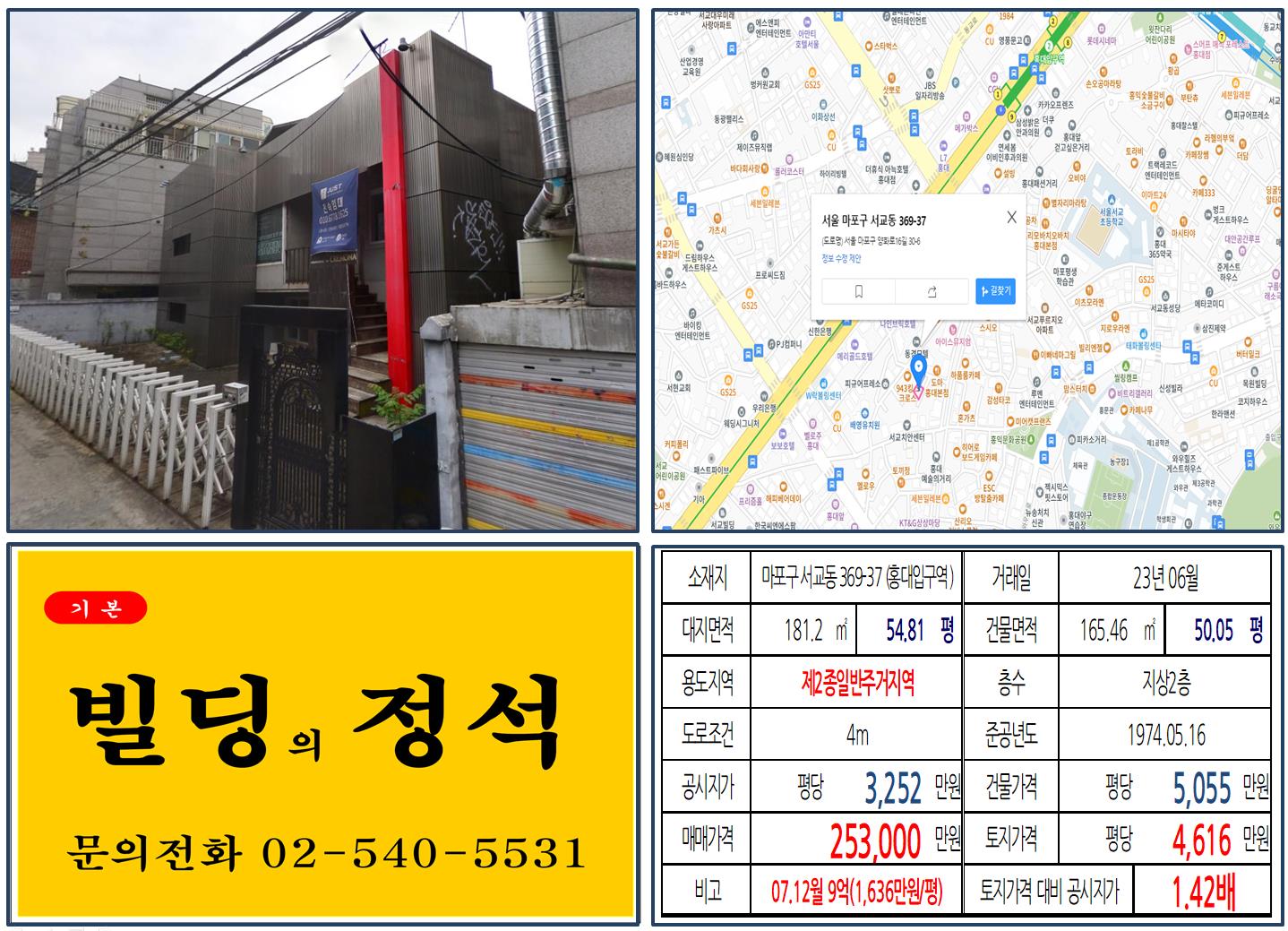 마포구 서교동 369-37번지