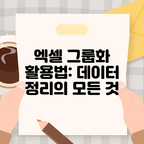 엑셀 그룹화 활용법: 데이터 정리의 모든 것