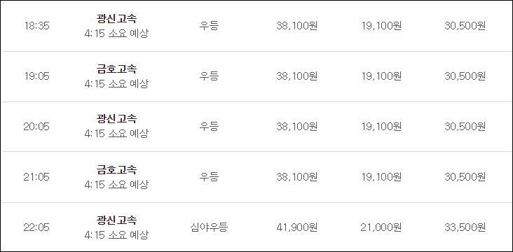 인천공항에서 광주 리무진 버스 시간표, 타는 곳, 예매, 예약 인천공항에서 광주 리무진 버스 시간표, 타는 곳, 예매, 예약