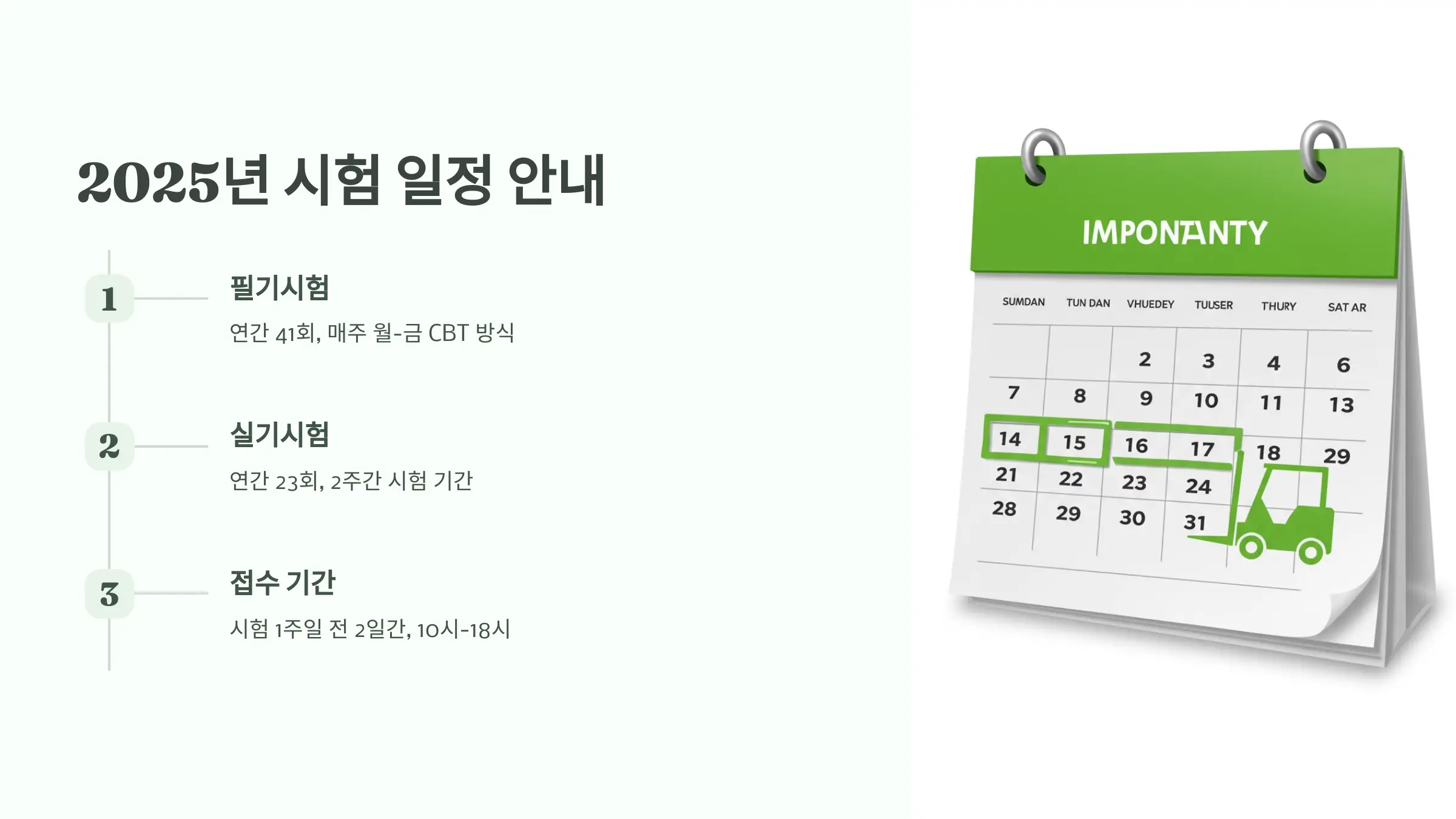 지게차 운전기능사 필기, 실기 시험일정, 접수방법, 응시료, 자격증 발급, 자격증 활용 분야