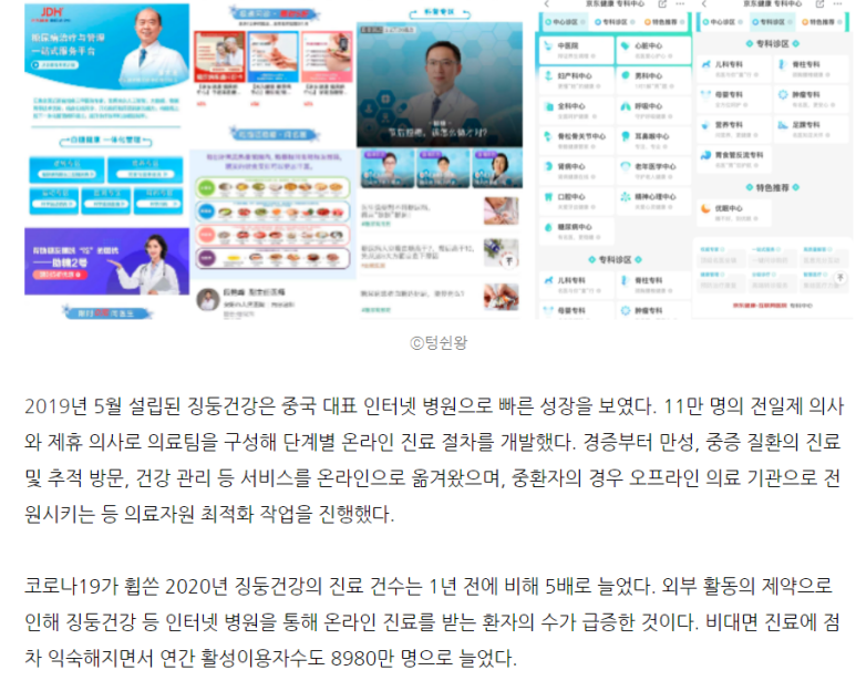  원격의료 -  중국의 인터넷 병원 그리고 미국,한국