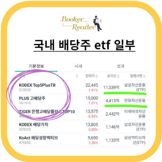 국내 배당주 순위 국내 배당주 etf