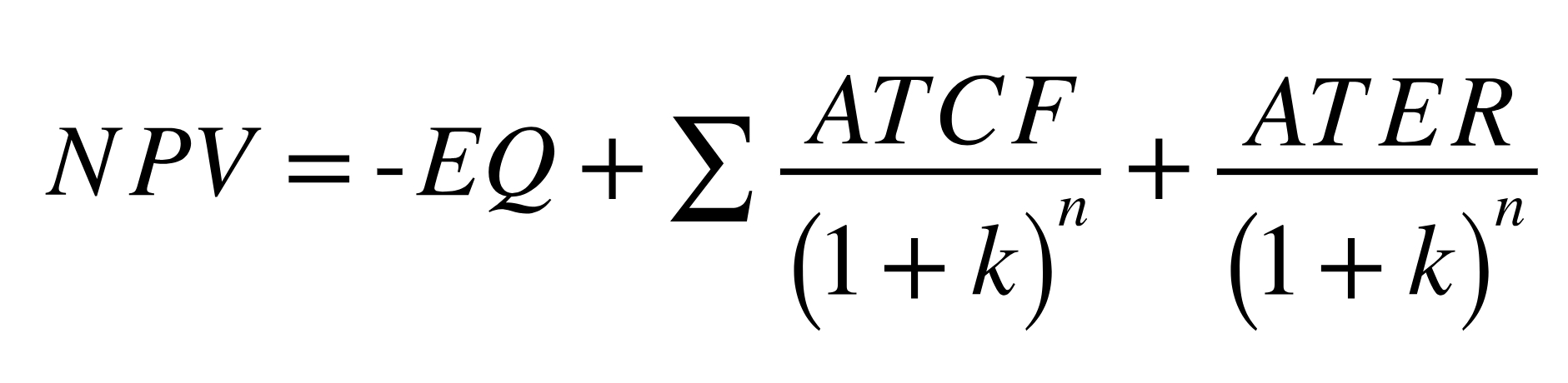 부동산학개론 순현가법의 계산 방법 공식