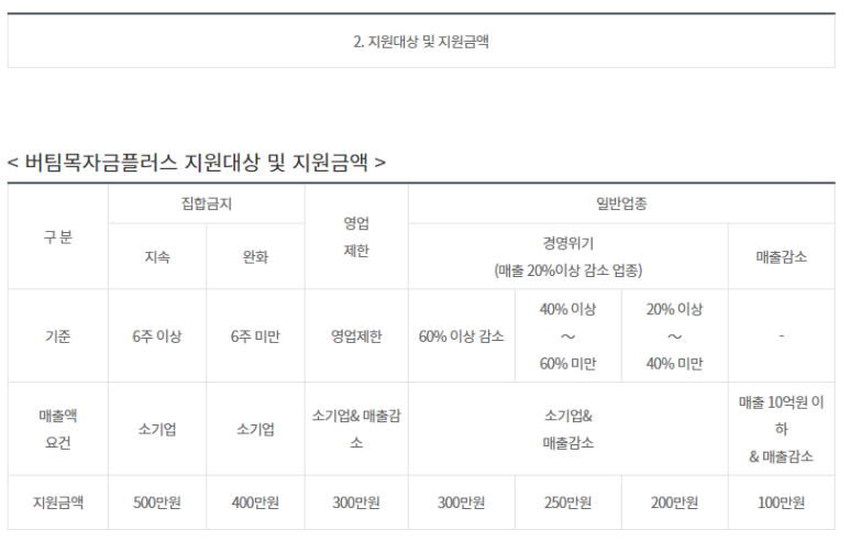  3월 29일부터 ｢소상공인 버팀목자금 플러스｣ 지급 시작