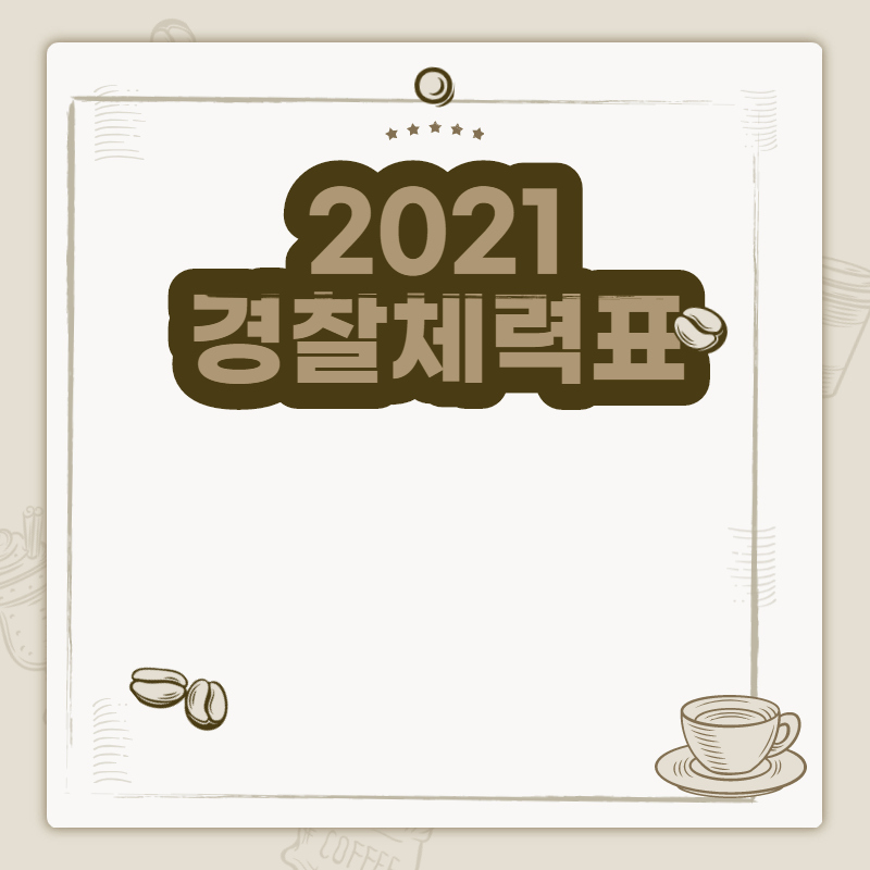  2021 경찰 체력 표