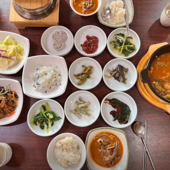 백운호수 맛집 베스트10 한정식 주요 메뉴