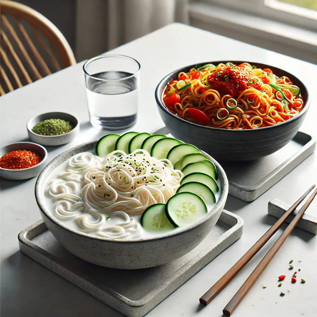 콩국수 vs 비빔국수 요약