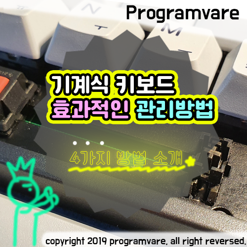  기계식 키보드 효과적인 관리방법 - 스위치 종류 무관