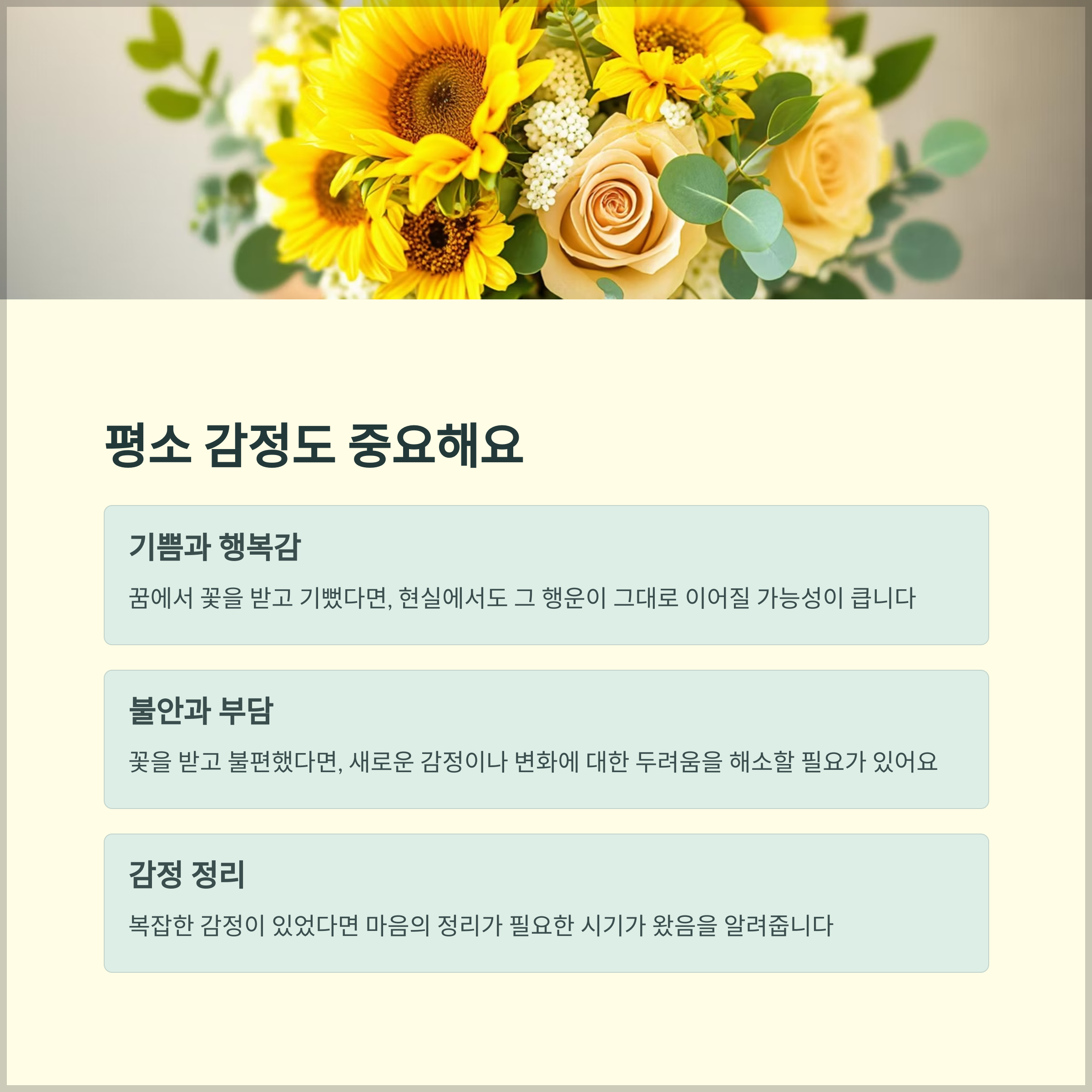 평소감정이 꿈