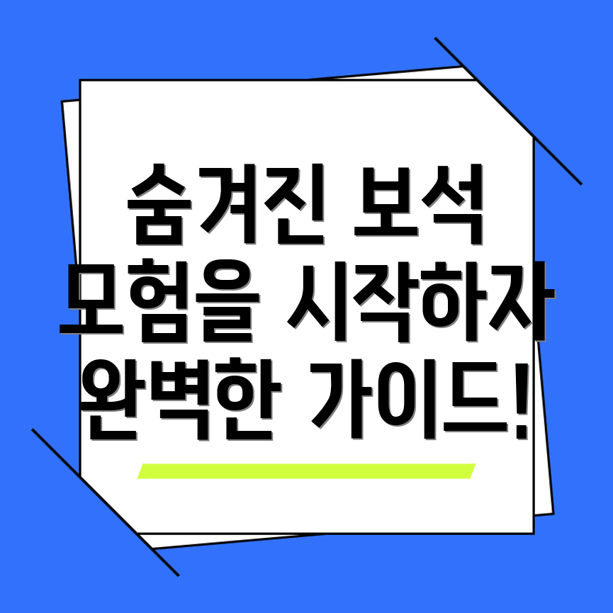 숨겨진 보석