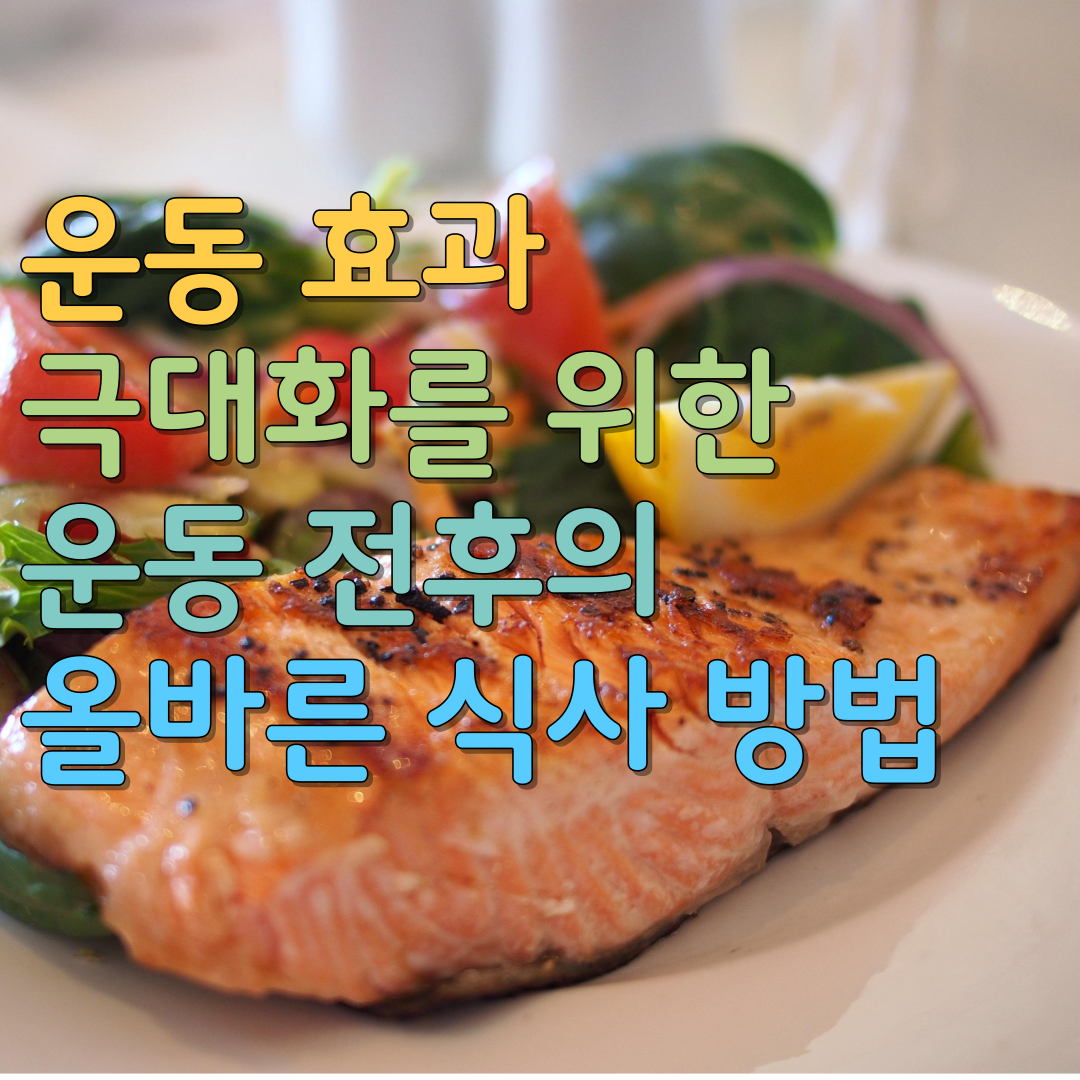  운동 효과 극대화를 위한 운동 전후의 올바른 식사 방법