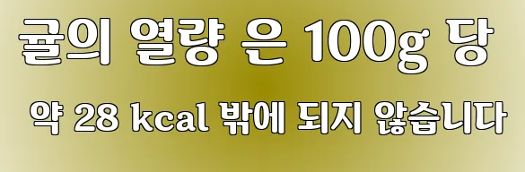 귤의 열량 은 100g 당 약 28 kcal 밖에 되지 않습니다