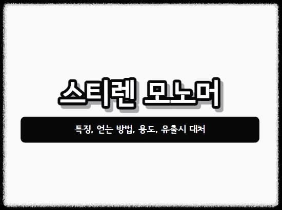  스티렌 모노머 : 스티로폼, 플라스틱 원료로 사용되는 화합물