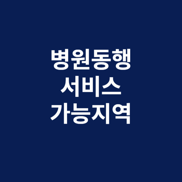 병원동행서비스