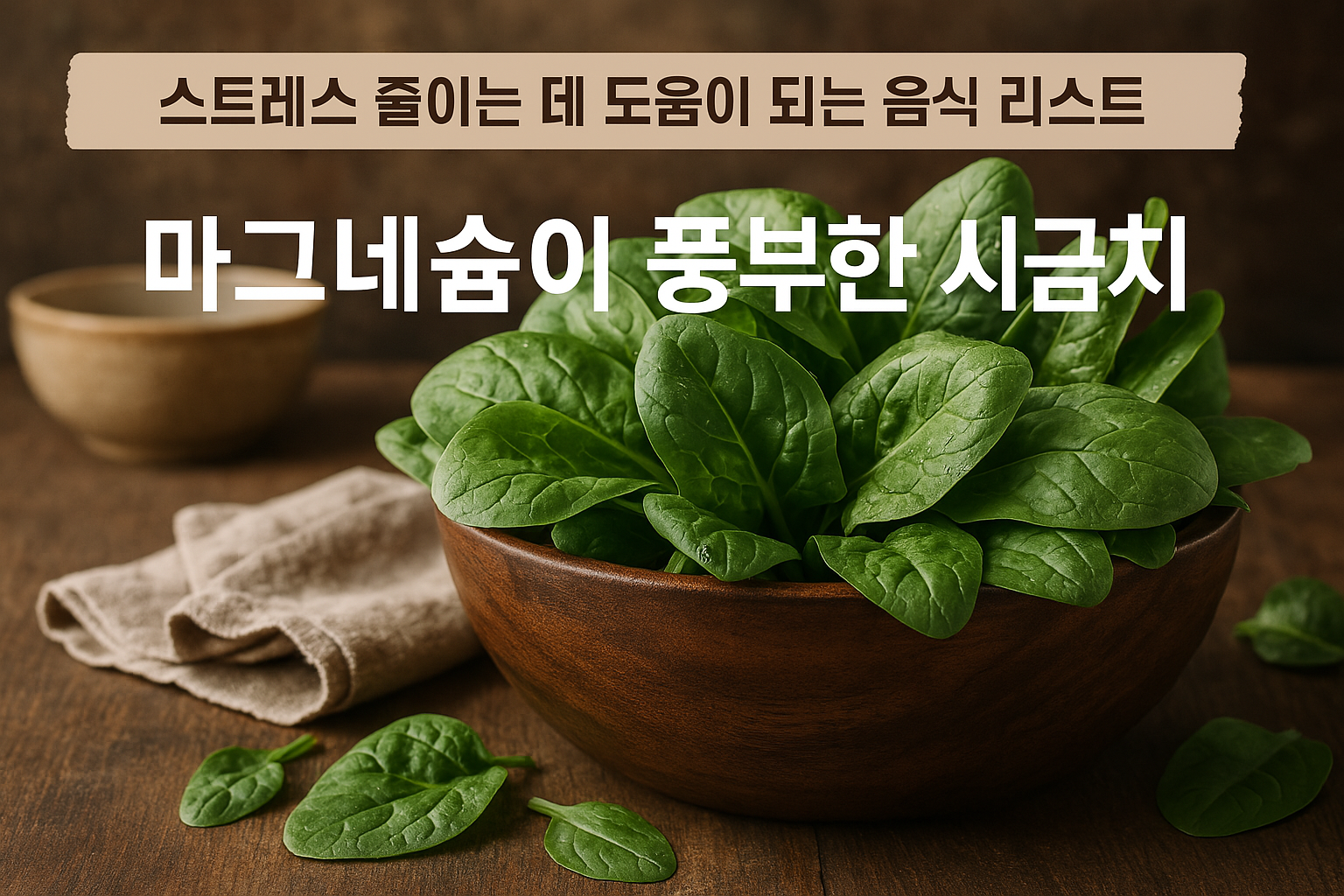 마그네슘이 풍부한 시금치