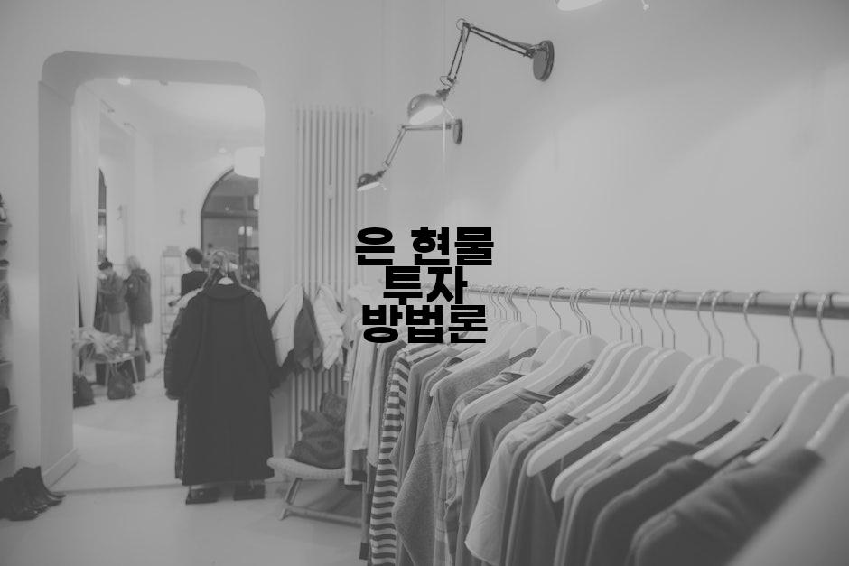 은 현물 투자 방법론