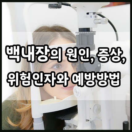  백내장 : 원인, 백내장 증상, 위험 인자와 예방 방법