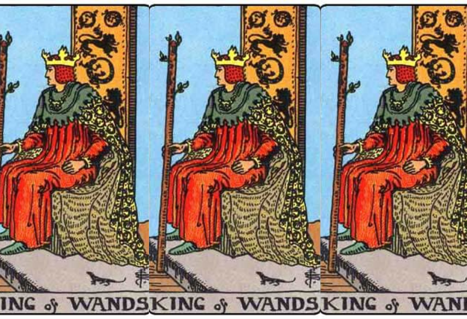 마이너 타로카드 14. King of Wands 완드 왕 (정/역방향)