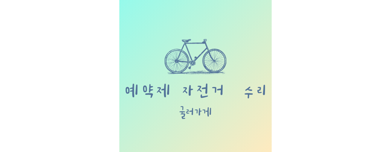 제주 서귀포시 자전거수리