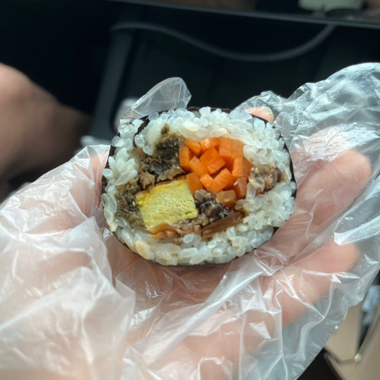 시래기김밥 단면
