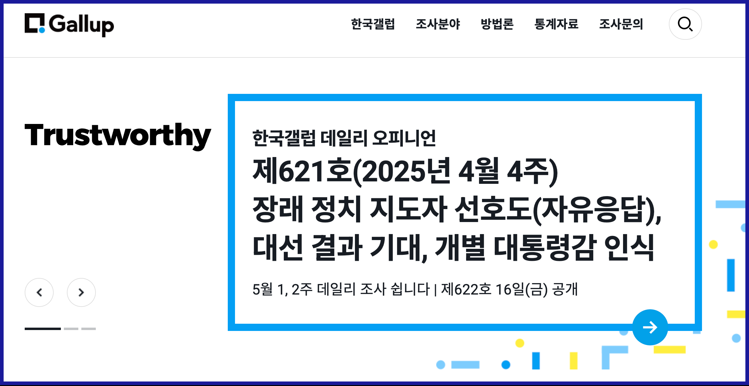 제21대 대통령 후보 지지율