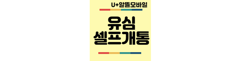 해외거주자-u+알뜰모바일-유심-셀프개통