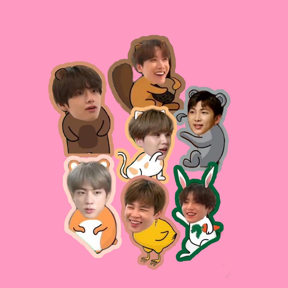  방탄소년단 동물 이모티콘