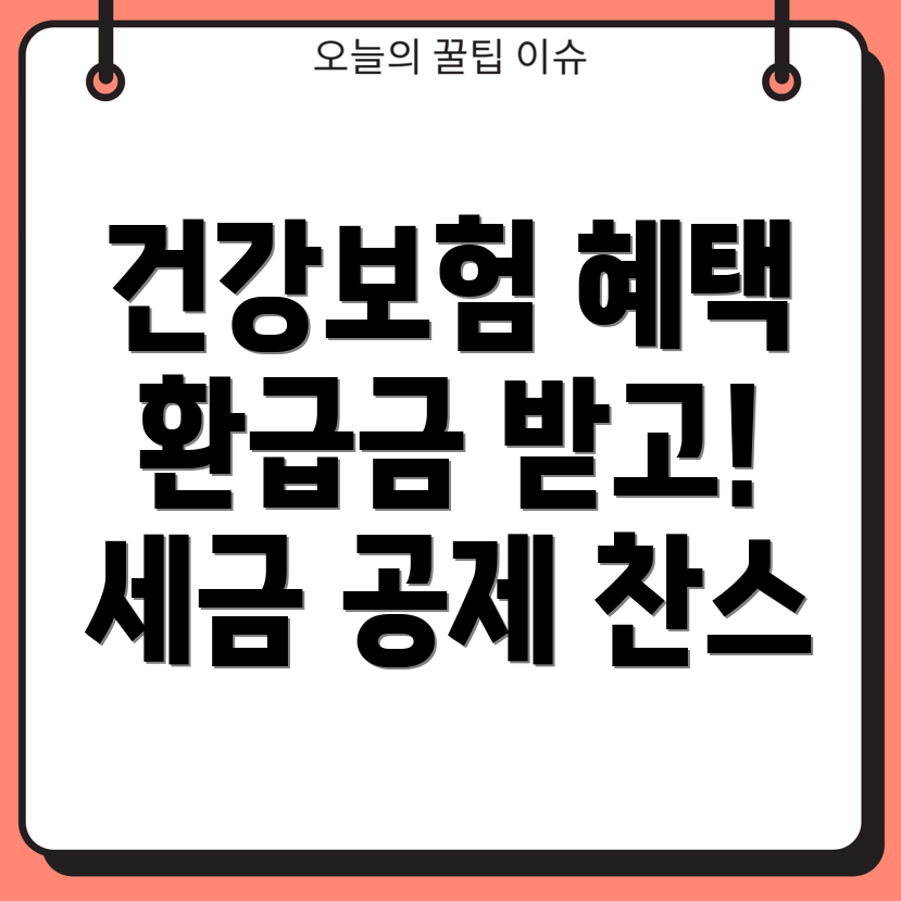 건강보험료 환급금 세금 공제