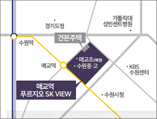 매교역-푸르지오-SK-VIEW-모델하우스-위치도