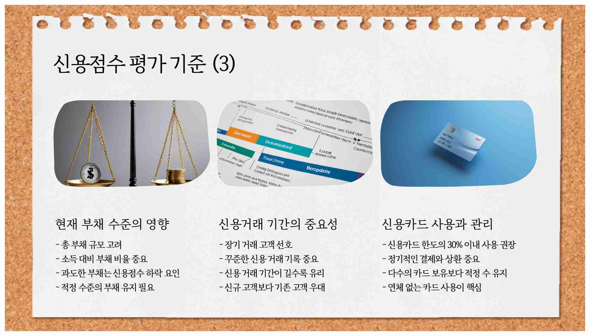 신용점수 조회 바로가기 - 신용점수 평가 기준 3가지