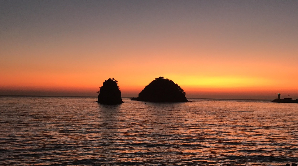 꽃지해변 일몰