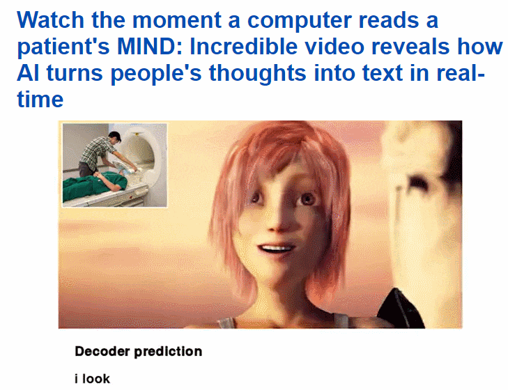  AI 공포: 내면의 생각을 텍스트로 바꾸는 인공지능 VIDEO: AI program decodes story from brain scan