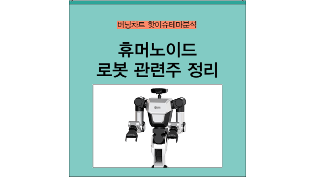 레인보우틱스 휴머노이드 로봇 관련주 대장