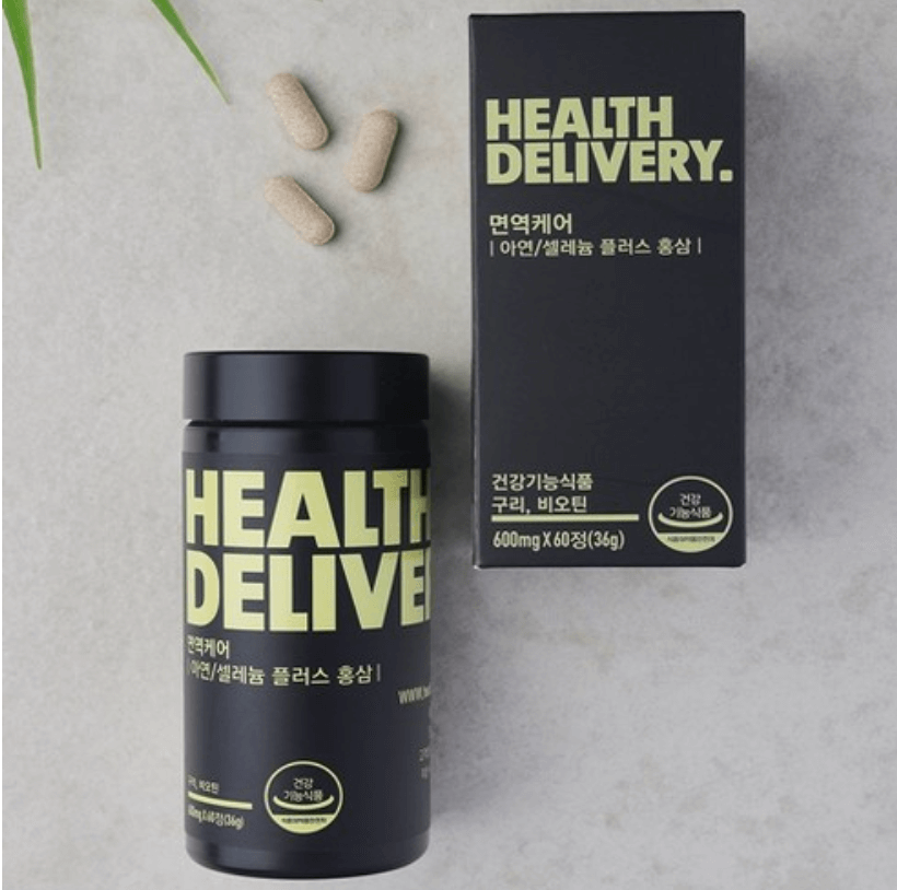 Health Delivery 면역케어 아연 셀레늄 플러스 홍삼
